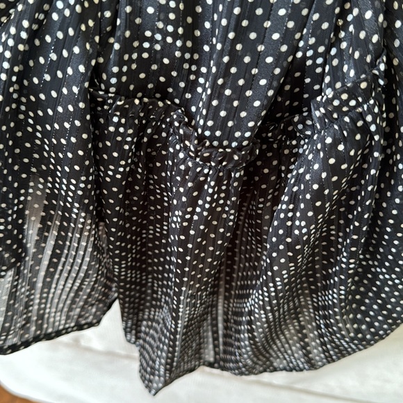 J Crew Ruffle Tiered Black White Mini Dress Size S - Picture 13 of 13